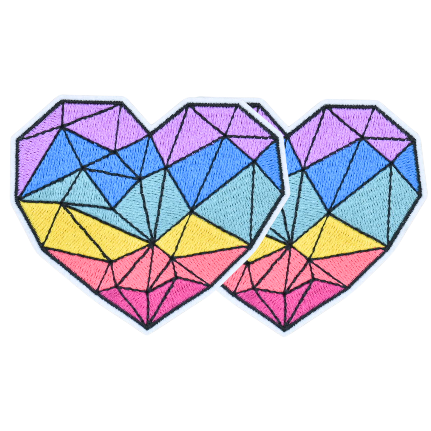 Rainbow Diamond Heart