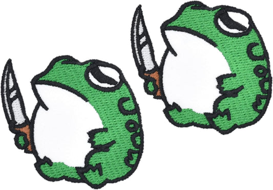 Funny Frog with Knife